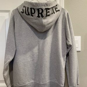 Grey Supreme Hoodie
